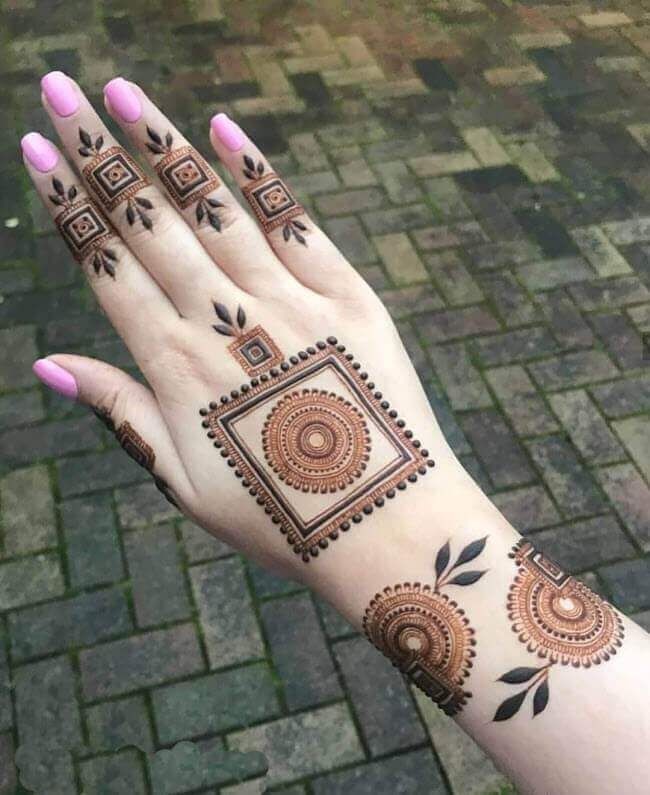 easy backhand mehndi designs