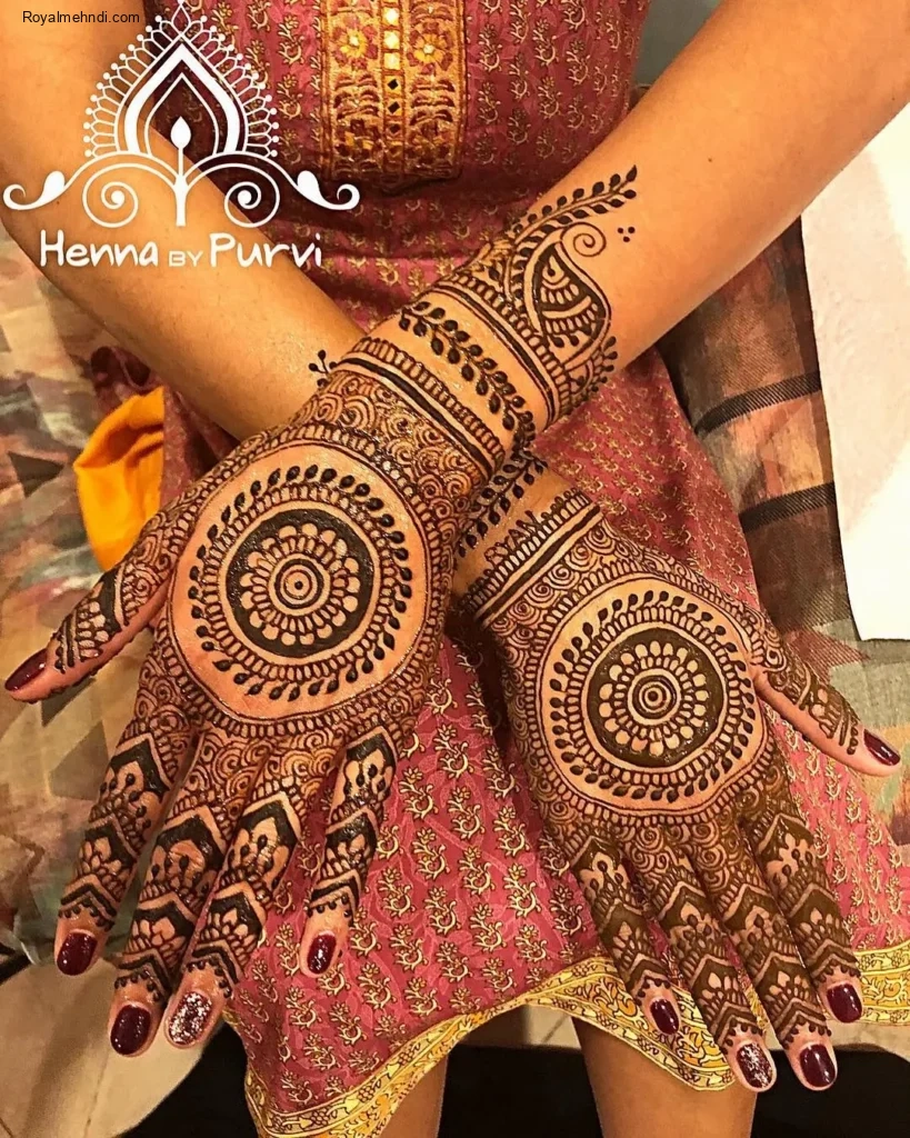 circle mehndi designs