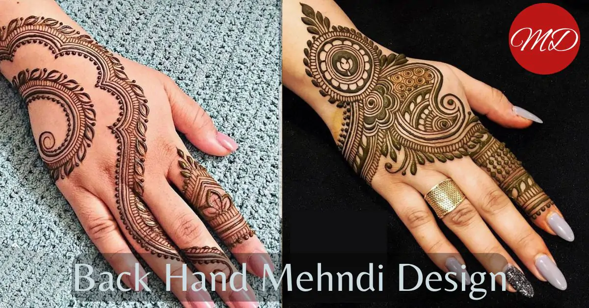 Latest Back Hand Mehndi Design