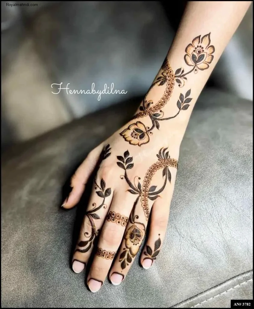 easy backhand mehndi designs