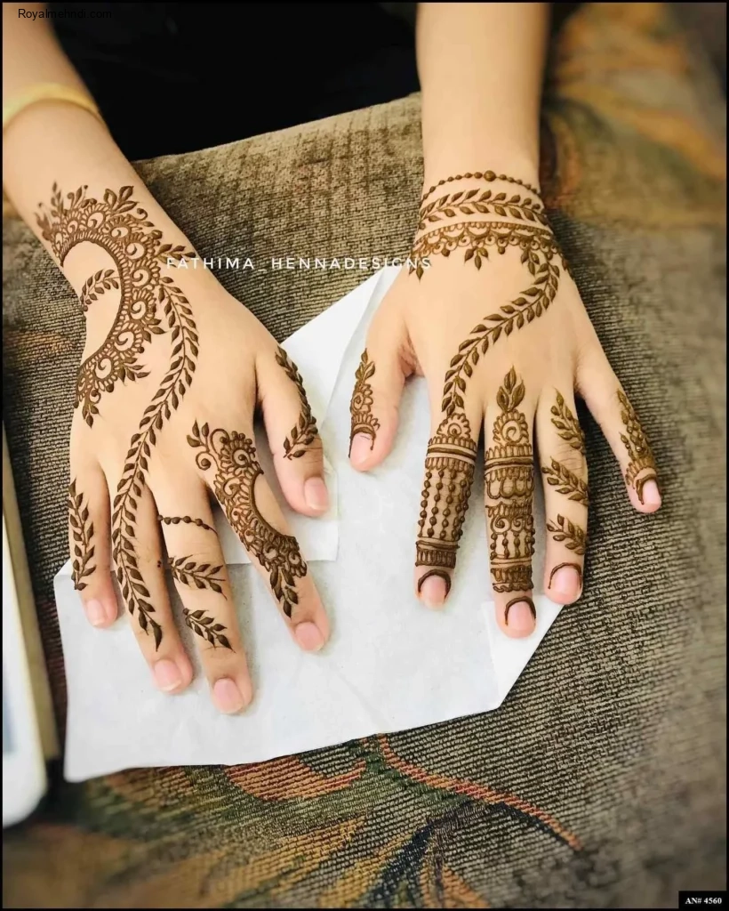 easy backhand mehndi designs