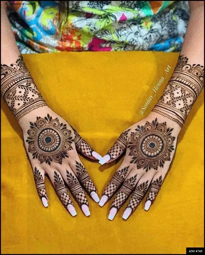 circle mehndi designs