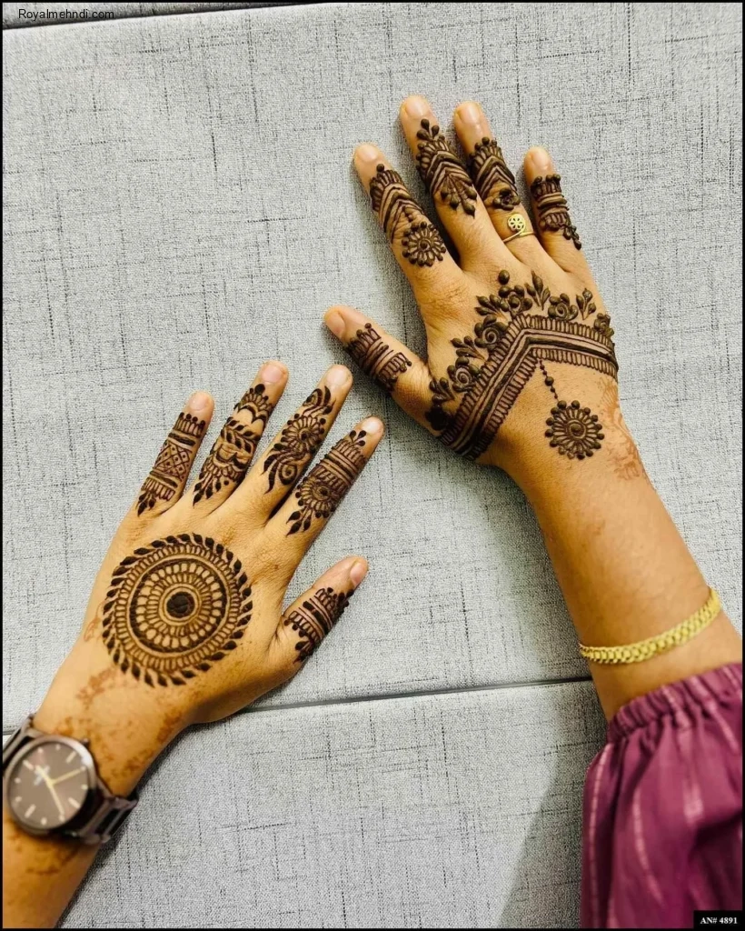 circle mehndi designs