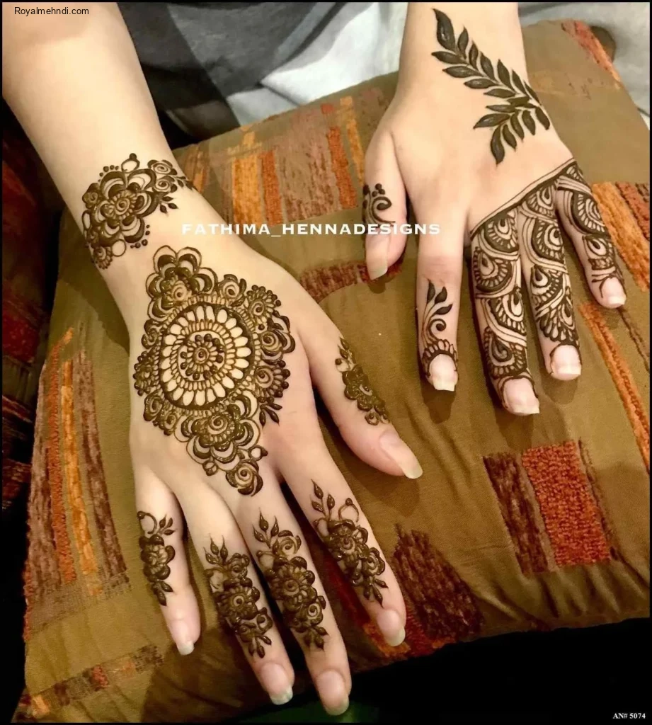 circle mehndi designs