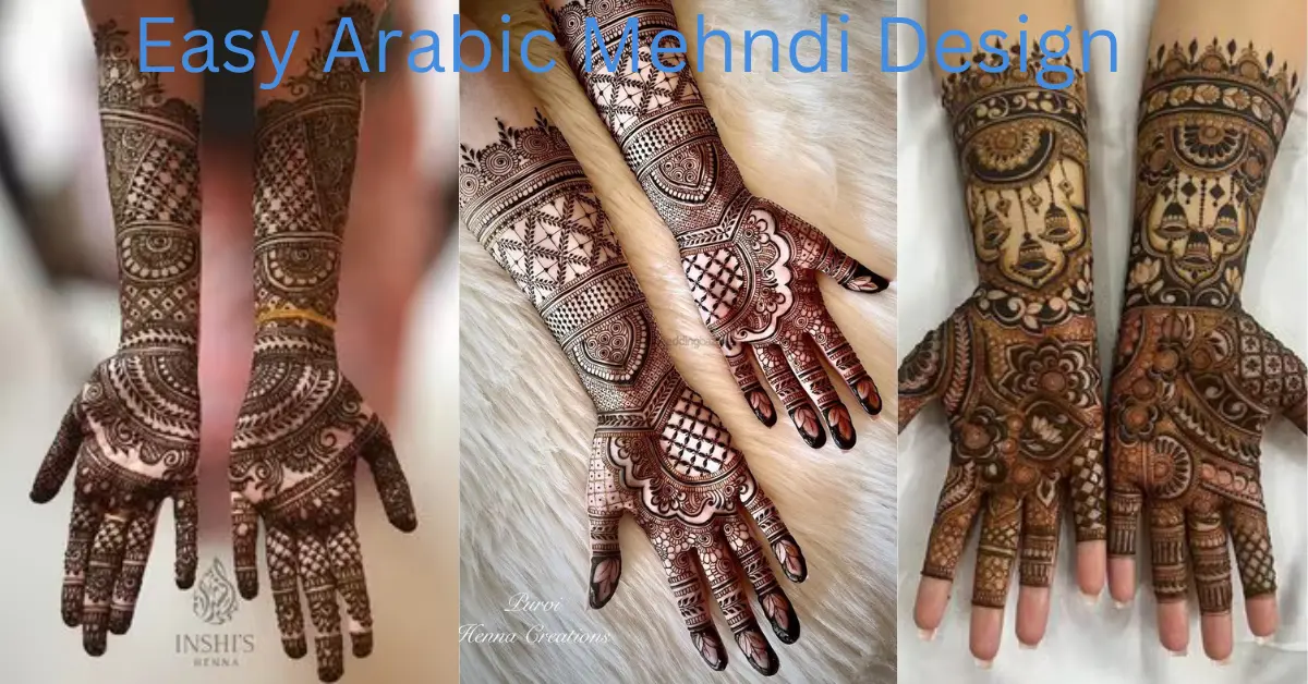 easy arabic mehndi design
