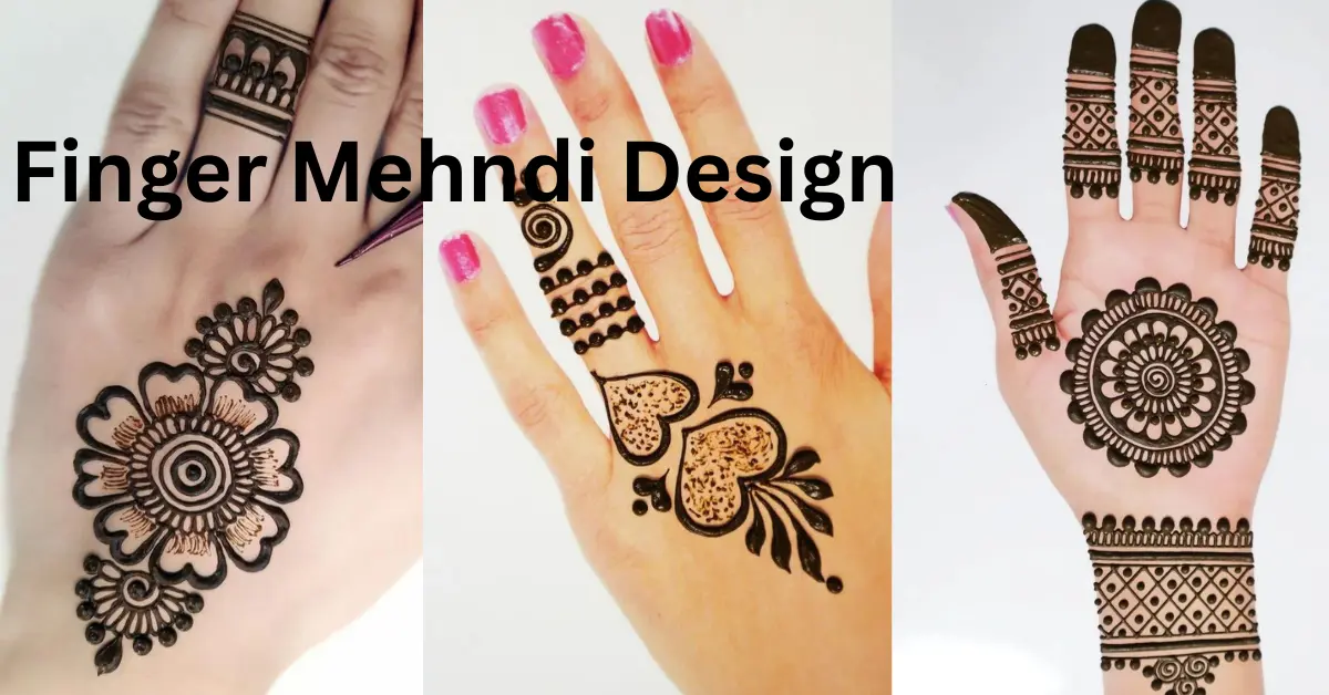 easy simple finger mehndi design