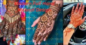 modern Full hand mehndi design