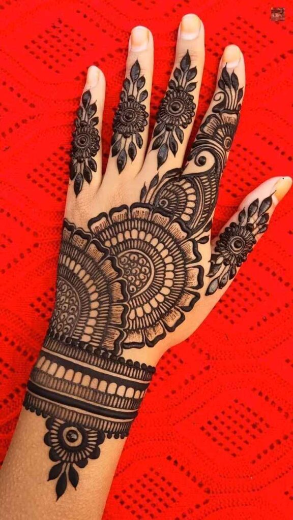 easy backhand mehndi designs