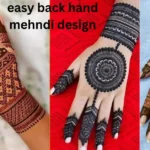 back hand mehndi design