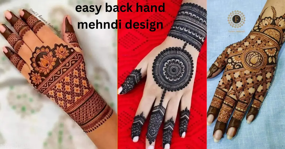 back hand mehndi design