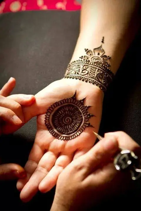 flower mehndi design