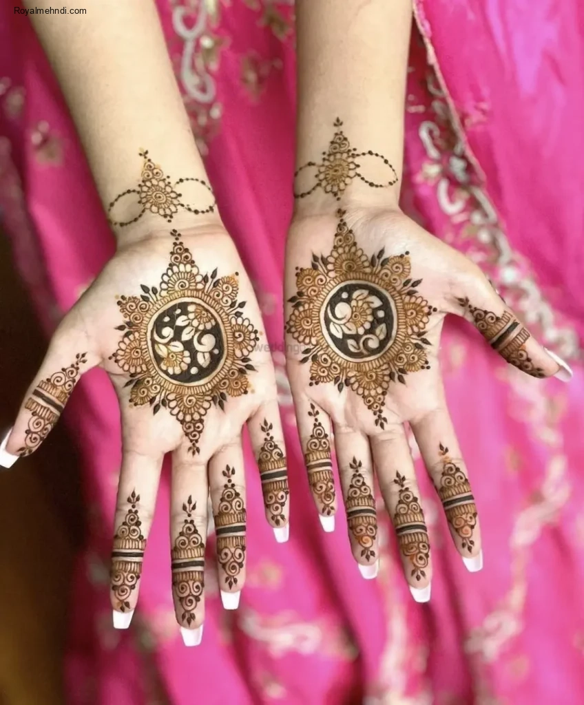 flower mehndi design