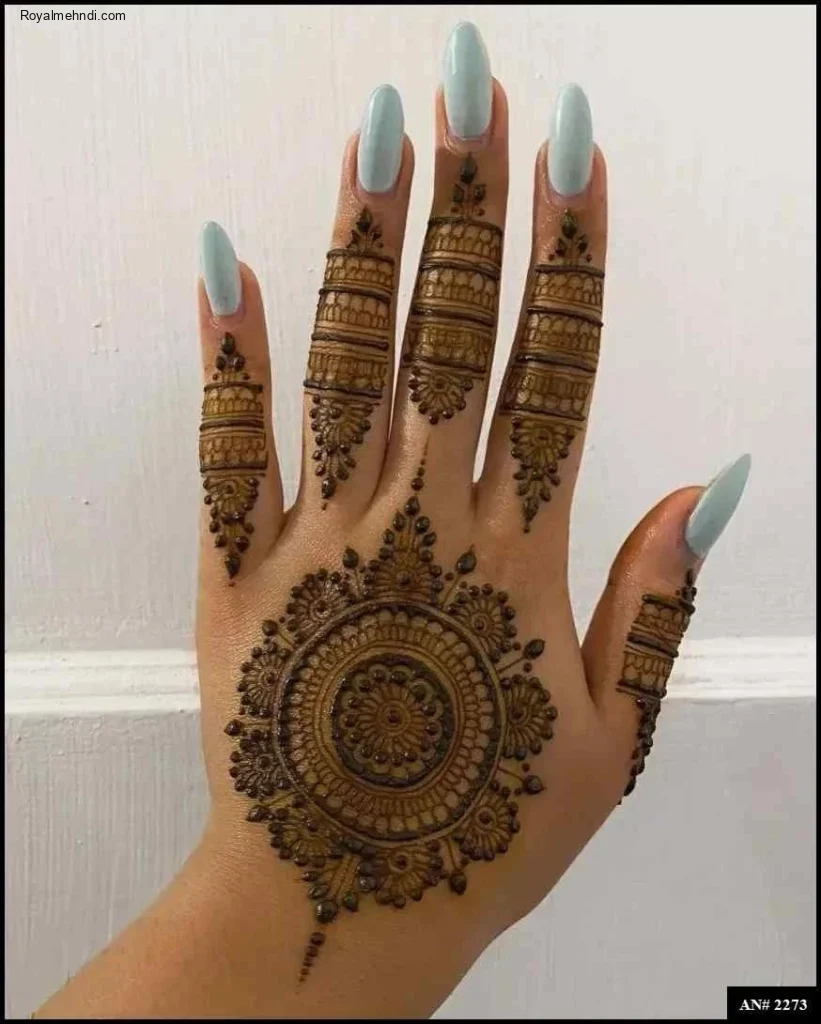 flower mehndi design