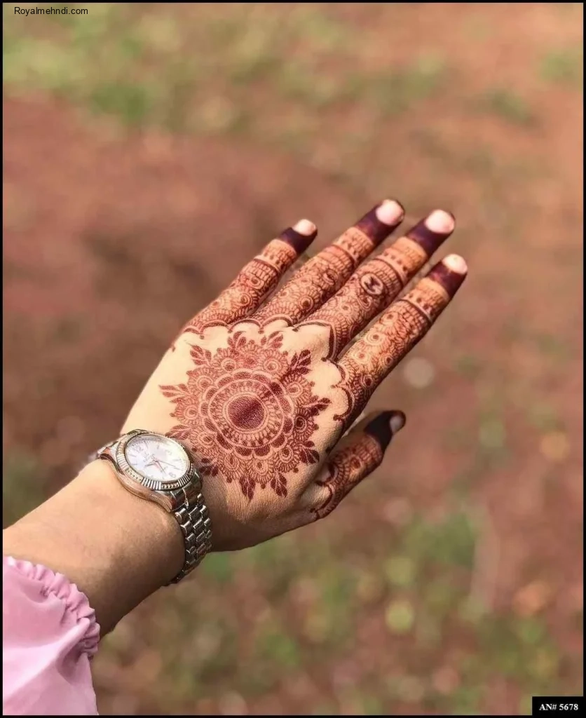 flower mehndi design